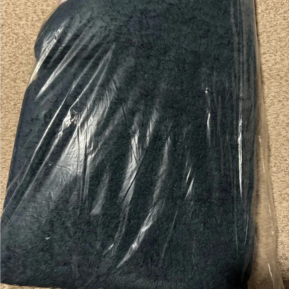 Threshold 100% Cotton Reversible Performance Bath Rug Jericho Bay Teal 20 X 34”